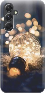 Силиконовый чехол на Samsung Galaxy A54 5G "Гирлянда в лампочке" Gosso Cases