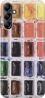 Силиконовый чехол на Samsung Galaxy A14 "Палитра красок" Gosso Cases