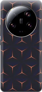 Силиконовый чехол на Xiaomi 13 Ultra "Темные пирамиды" Gosso Cases
