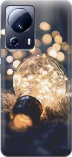 Силиконовый чехол на Xiaomi 13 Lite "Гирлянда в лампочке" Gosso Cases
