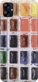 Силиконовый чехол на Samsung Galaxy A04e "Палитра красок" Gosso Cases