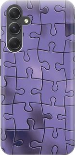Силиконовый чехол на Samsung Galaxy A54 5G "Фиолетовый пазл" Gosso Cases