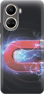Силиконовый чехол на Huawei nova 10 SE с принтом "Южный полюс магнита" Gosso Cases