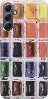 Силиконовый чехол на Samsung Galaxy A34 5G "Палитра красок" Gosso Cases