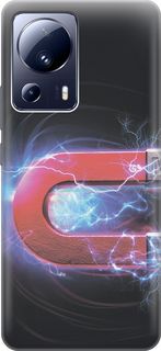 Силиконовый чехол на Xiaomi 13 Lite "Южный полюс магнита" Gosso Cases