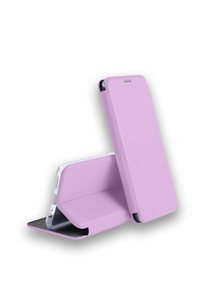 Чехол книжка для Xiaomi Redmi Note 12 4G защитный, противоударный, с магнитом, лиловый Zibelino