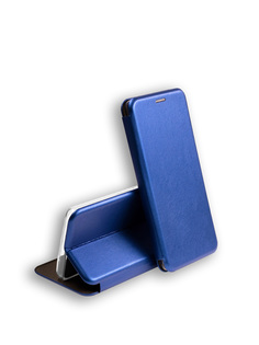 Чехол книжка для Infinix Smart 7 4G защитный, противоударный, с магнитом, синий Zibelino