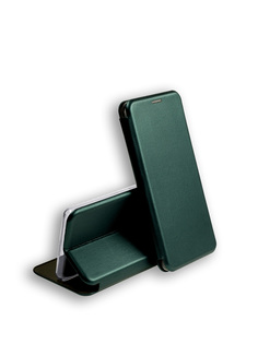 Чехол книжка для Infinix Note 10 Pro защитный, противоударный, с магнитом, изумрудный Zibelino