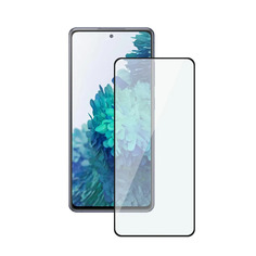 Защитное стекло 2,5D для Samsung Galaxy S21 FE (2021), 0.3 мм, черная рамка Deppa