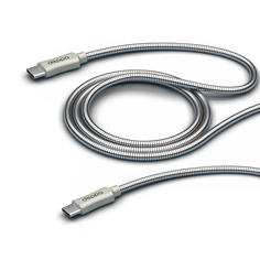 Кабель USB Type-C-USB Type-C Deppa 72391 1.2 м серебристый