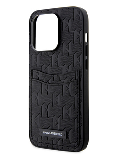 Чехол Karl Lagerfeld для iPhone 13 Pro Max с карманом для карт, Black