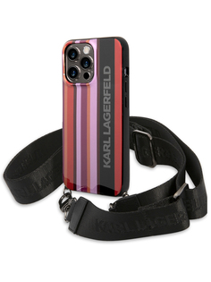 Чехол Karl Lagerfeld для iPhone 13 Pro Max с ремешком Pink