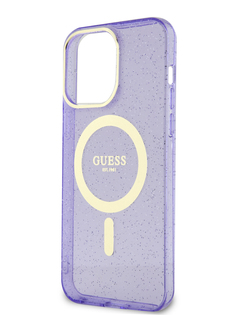 Чехол Guess для iPhone 13 Pro Max с MagSafe Purple/Gold