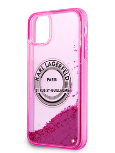 Чехол Karl Lagerfeld для iPhone 11 RSG logo Pink