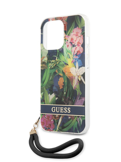 Чехол Guess для iPhone 13 Pro со шнурком, Blue