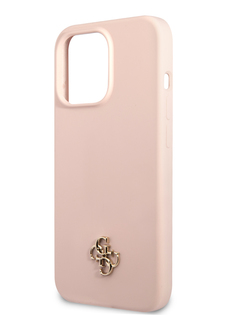 Чехол Guess для iPhone 13 Pro силиконовый, Pink