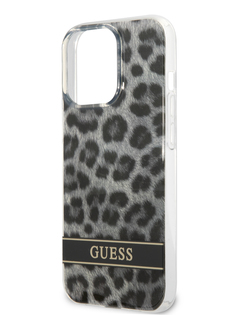 Чехол Guess для iPhone 13 Pro Leopard, Grey