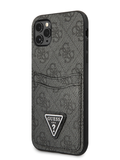 Чехол Guess для iPhone 11 Pro с карманом для карт Black