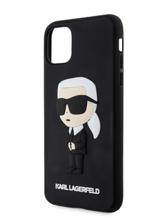 Чехол Karl Lagerfeld для iPhone 11 с 3D принтом, Black