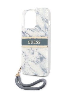 Чехол Guess для iPhone 13 Pro со шнурком, голубой