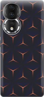 Силиконовый чехол на Honor 80 с эффектом блеска "Темные пирамиды" Gosso Cases
