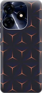 Чехол на Tecno Spark 10 Pro с эффектом блеска "Темные пирамиды" Gosso Cases