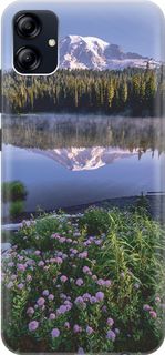 Чехол на Samsung Galaxy A04e с принтом "Дымка над горным озером" Gosso Cases