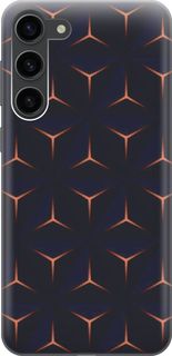 Чехол на Samsung Galaxy S23+ с эффектом блеска "Темные пирамиды" Gosso Cases