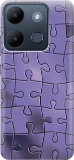 Чехол на Infinix Smart 7/Tecno Spark Go 2023/Pop 7/Pop 7 Pro "Фиолетовый пазл" Gosso Cases