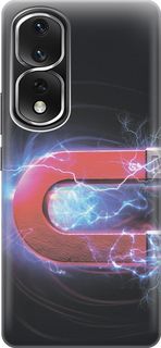 Силиконовый чехол на Honor 80 Pro с принтом "Южный полюс магнита" Gosso Cases