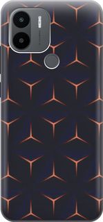 Чехол на Xiaomi Redmi A1+ с эффектом блеска "Темные пирамиды" Gosso Cases