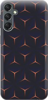 Силиконовый чехол на Samsung Galaxy A24 с эффектом блеска "Темные пирамиды" Gosso Cases