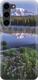Чехол на Samsung Galaxy S23+ с принтом "Дымка над горным озером" Gosso Cases