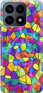 Силиконовый чехол на Honor X8a с принтом "Яркая мозаика" Gosso Cases