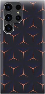 Чехол на Samsung Galaxy S23 Ultra с эффектом блеска "Темные пирамиды" Gosso Cases