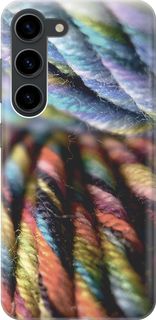 Силиконовый чехол на Samsung Galaxy S23 с принтом "Пряжа" Gosso Cases