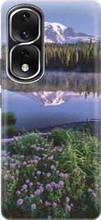 Силиконовый чехол на Honor 80 Pro с принтом "Дымка над горным озером" Gosso Cases