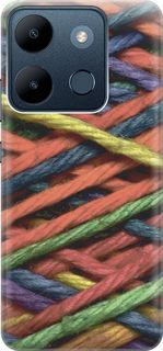 Чехол на Infinix Smart 7/Tecno Spark Go 2023/Pop 7/Pop 7 Pro "Разноцветная пряжа" Gosso Cases