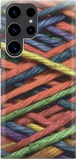 Чехол на Samsung Galaxy S23 Ultra "Разноцветная пряжа" Gosso Cases