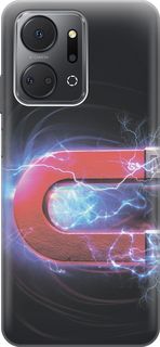 Силиконовый чехол на Honor X7a с принтом "Южный полюс магнита" Gosso Cases