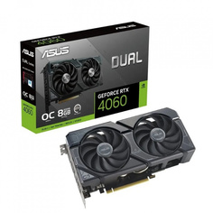 Видеокарта Asus PCI-E 4.0 GeForce RTX 4060 8192Mb 128 GDDR6 DUAL-RTX4060-O8G