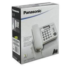 Телефон проводной Panasonic KX-TS2356RUB черный