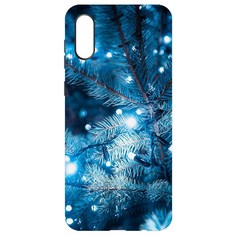 Чехол-накладка Krutoff Софт Кейс Гирлянда для Samsung Galaxy A02 (A022) черный