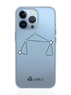 Чехол с инкрустацией кристаллами Lux для iPhone 13 Pro Весы Libra Must Have Case