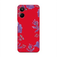 Чехол Awog на Realme 10 4G "Сиреневая цветочная рамка"