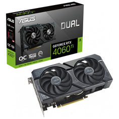 Видеокарта ASUS PCIE16 RTX4060 Ti 16GB 128 GDDR6 DUAL-RTX4060TI-O16G