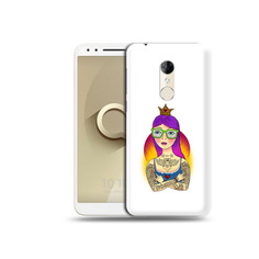 Чехол MyPads Tocco для Alcatel 3 девушка в татуировках с короной (PT108234.660.305)