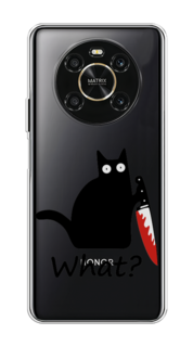 Чехол на Honor X9 4G "Котик с ножом" Case Place