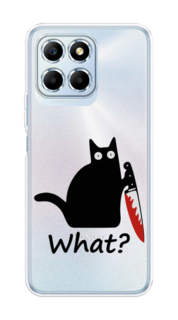 Чехол для Honor X6 "Котик с ножом" Case Place