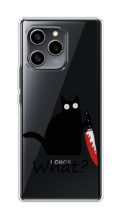 Чехол на Honor 60 SE "Котик с ножом" Case Place